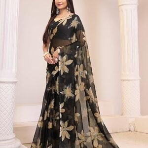 Floral Print Nara Chiffon Saree 59599