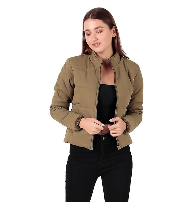 Cotton Women's Crop Winterwear Jacket – Stylish, Warm, and Comfortable for Ultimate Winter Protection