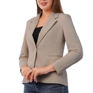 Women's Premium Blazer | Fully Lined | Regular Fit | 4-Way Stretchable Ultra-Light Fabric | Fashion-Forward | Office/Meetings