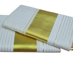 Kerala Kasavu Premium Zari Kunjam Single Set Mundu