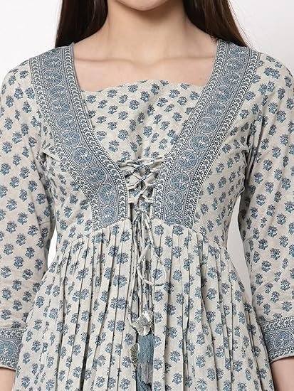 Womens Cotton Printed Regular Top - Image 2