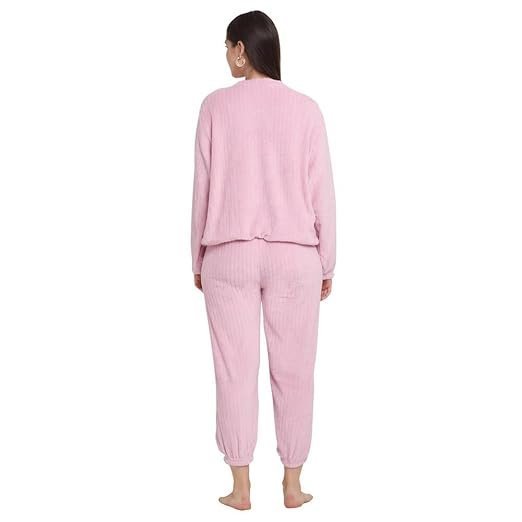 Winter Woolen Night Suits for Women and Girls | Cute Long-Sleeve Fleece Pajama Set | Soft, Stylish, and Warm Nightwear for Ultimate Comfort | Perfect Woolen Winter Nightdress - Image 2