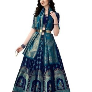 womens wear banarasi silk lehenga choli.