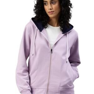 Women's Cotton Winter Jacket Sweatshirts Casual Drawstring Clothes Zip Up Hoodie With Front Pocket Ii Womens Hoodies Ii Womens Jacket Ii Winter Sweater Hoodie For Women & Girls