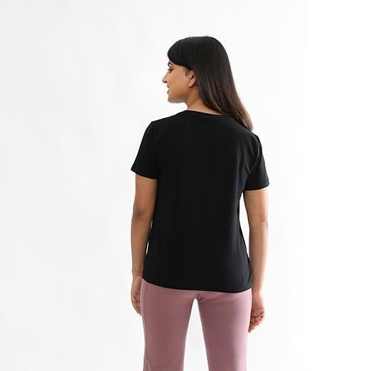 Women's Cotton Regular Fit The Last Tee |Stays New for 750+ Days |10X Durable| Round Neck | T-Shirt | Short Sleeves | Hip Covering | Tee - Image 4