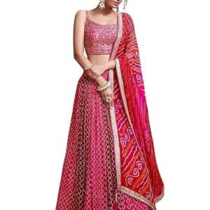 Women's Silk Lehenga Choli With Dupatta Semi Stitched