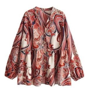 Women's Rayon Korean Style Long Sleeve Oversized Button Down Shirt | Plus Size Workwear Top for Office & Casual Wear