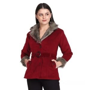 Velvet Winter Coat Jacket For Women