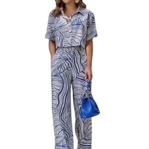 Co-ord Set for Women – Stylish Korean Summer Outfit | Trendy Travel & Streetwear Look for Girls |Jumpsuit for Women | Hangouts | Picnic | Vacation Wear | Half Sleeeve |
