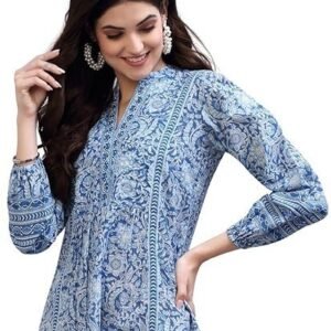 Women's Floral Printed Cotton Regular Fit Top