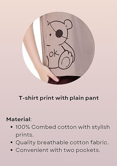 Women's Premium Cotton Print Night Suits – Comfortable & Stylish Pajama Set with Pockets - Image 4