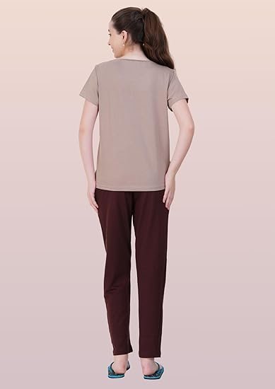 Women's Premium Cotton Print Night Suits – Comfortable & Stylish Pajama Set with Pockets - Image 2