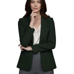 Black Smart Casual Formal Blazer for Women, Regular Fit Stylish Blazer for Women