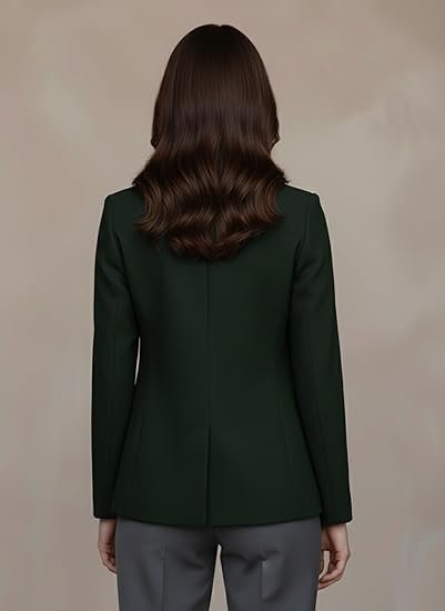 Black Smart Casual Formal Blazer for Women, Regular Fit Stylish Blazer for Women - Image 2
