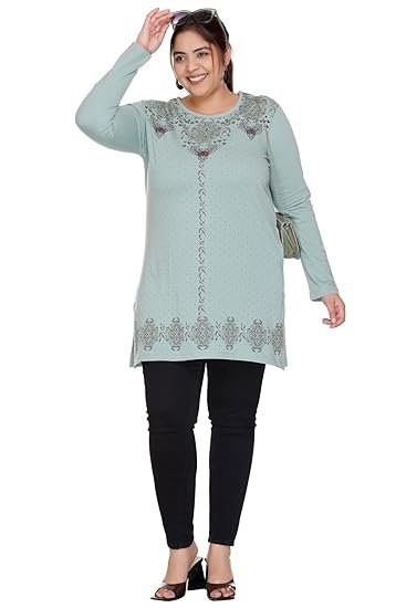 Women Printed Full Sleeve Cotton Tshirt Combo| Small - 4XL Size - Image 6