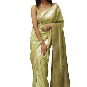 Women's Banarasi Saree Pure Kanjivaram Silk Saree Soft new ladies 2025 Design Wear Pattu Sarees Latest Sadi Party Sari collections With Blouse Piece (San Pari-224)
