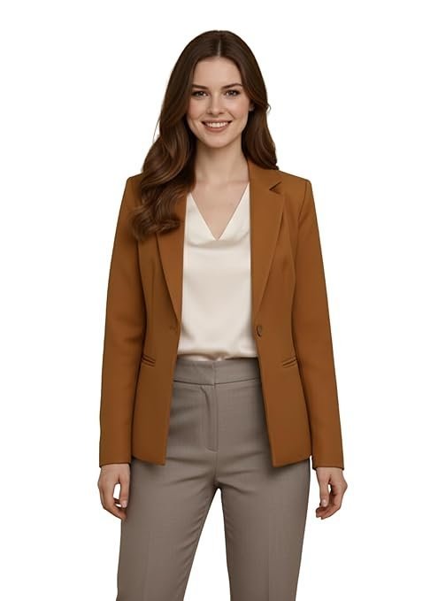Black Smart Casual Formal Blazer for Women, Regular Fit Stylish Blazer for Women