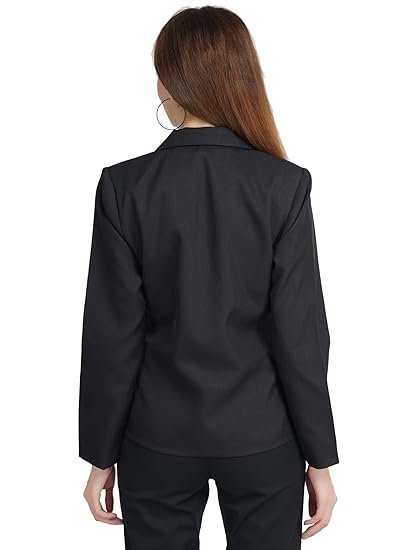 Casual Formal Blazer for Women || Regular Fit Stylish Blazer for Women's Black - Image 3