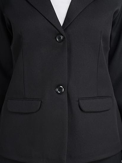 Casual Formal Blazer for Women || Regular Fit Stylish Blazer for Women's Black - Image 4