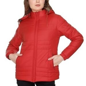 Women’s Stylish Solid Full Sleeves Jacket | Winter Wear Quilted Jacket for Travelling | Regulaer Fit Puffer Jacket For Women