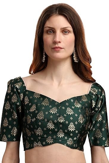 Women's Jacquard Semi-Stitched Lehenga choli (Trisha) - Image 3