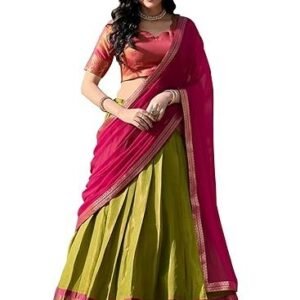 Women's Georgette With Floral Print Lehenga Choli Set