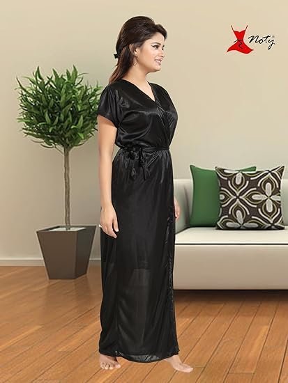 2 Pc Women's/Girls' Hot Night Robe and Night Slip - Image 2