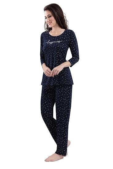 Women's Cotton Printed Night Suit - Image 4