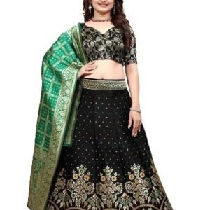 traditonal womens wear banarasi silk lehenga choli.