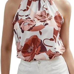 Women's Printed Rayon Shirt Top for Women | Western Shirt for Women Stylish Latest | Office Wear Crop Top Blouse(TO-04)