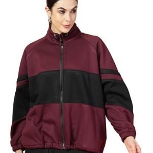 Women's Spun Fleece Regular Oversized Stylish Winter Wear Zipper Jacket