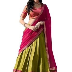 Women's Georgette With Floral Print Lehenga Choli Set