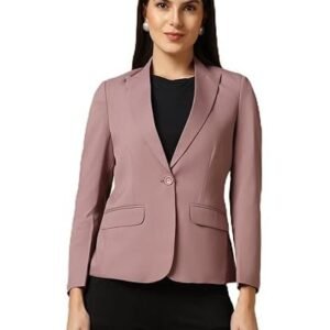 Women Single Breasted Blazer Twill Fabric