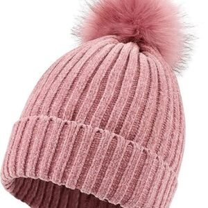 RR DESIGN Fashion Women Winter Soft Warm Snow Proof Woolen Beanie Cap or Women's, Beanie Cap, Winter Caps for Girls Woolen Cap, Women's Running Headwear