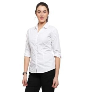 Women's blue roninwomen stylish western official formal shirts for women regular fit shirts for women