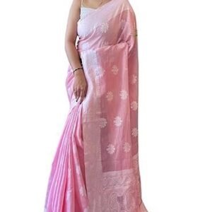 Kanjivaram Soft Cotton Linen Silk Saree With Blouse Piece