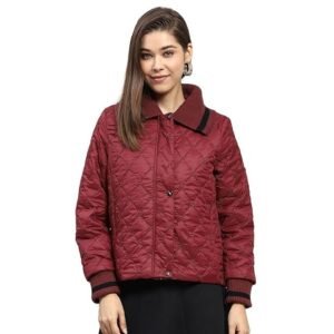Women's carlo womens embroidered wine collar full sleeve jacket