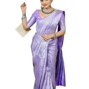 Banarasi Soft Silk Saree Pure Silk with Unstitched Blouse Piece