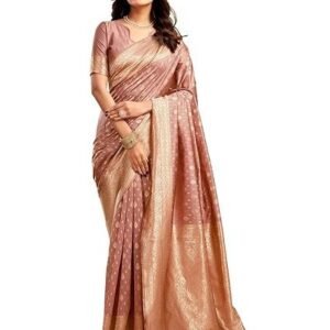 women's pure kanjivaram silk saree soft sarees banarasi style with blouse piece for wedding