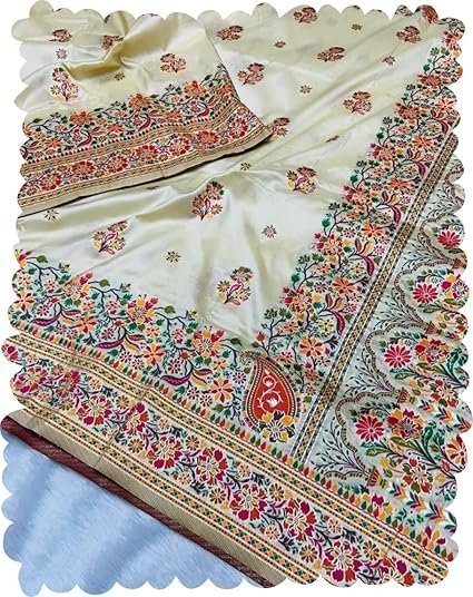 Women's d v enterprise women's pure original kanchipuram zari weaving silk kalamkari kanjivaram desinger saree with blouse piece for wedding - Image 4
