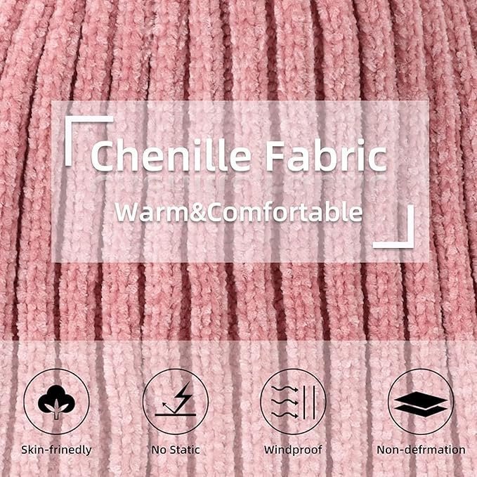 RR DESIGN Fashion Women Winter Soft Warm Snow Proof Woolen Beanie Cap or Women's, Beanie Cap, Winter Caps for Girls Woolen Cap, Women's Running Headwear - Image 4