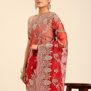 Women's mohey women's net embroidered|stone work|