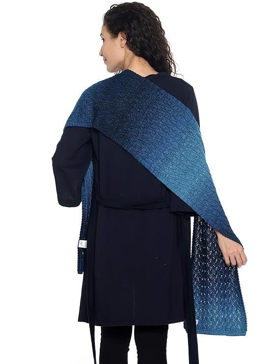 513 Women's Acrylic Woolen Tie & die Casual Warm Winter Wear Muffler Scarf Stole - Image 5