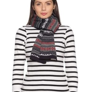 513 Women's's Acrylic Woolen Striped Muffler