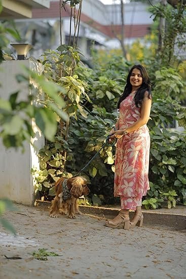 Women's designer women's rayon viscose straight printed kurta with pant - Image 4