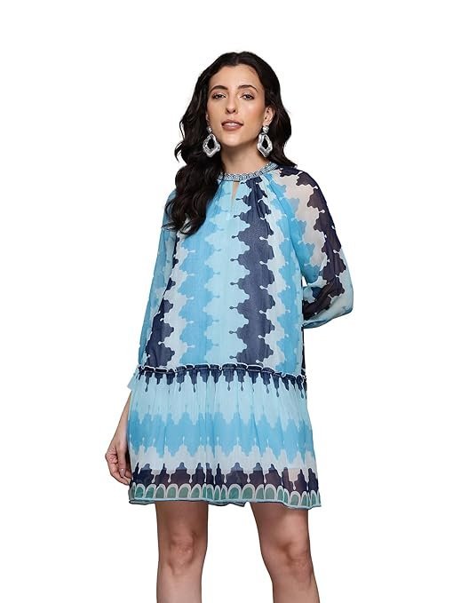 Blue Auriane Short Dress