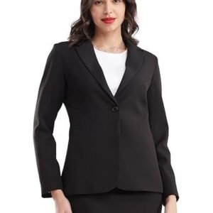 Single Breasted Blazer - Black