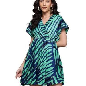 Teal Odile Short Dress