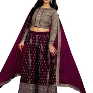 Womens Embroidered Silk Blend Co-ord Set for Women