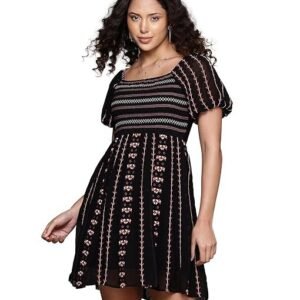 Black Cassidy Skater Dress